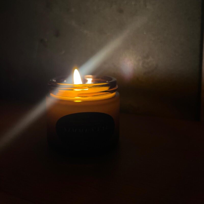 Simmental tallow candle 60 ml – puhas leek; Tallowmar lõhnastamata küünal detail