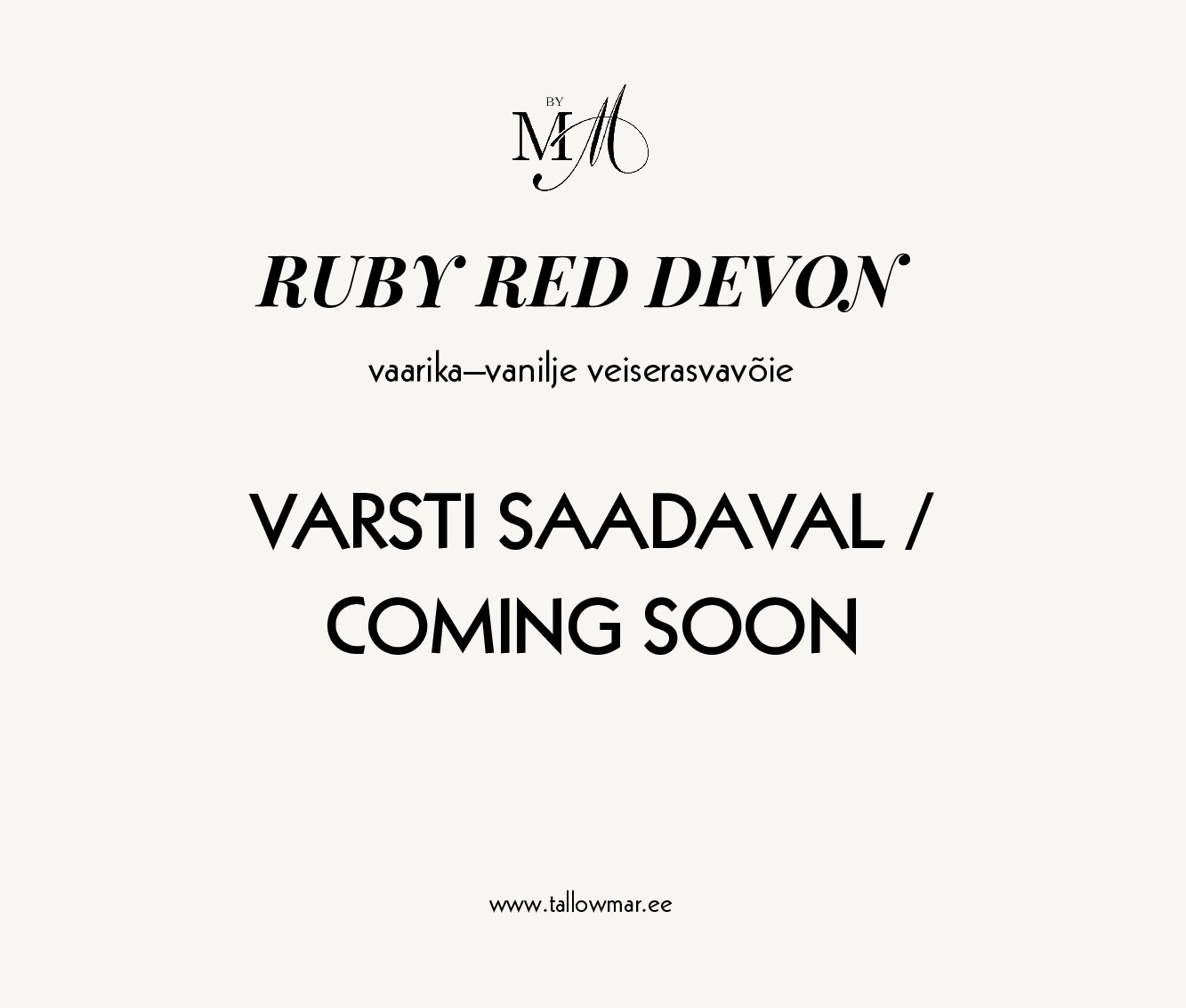 RUBY RED DEVON vaarika–vanilje veiserasvavõie